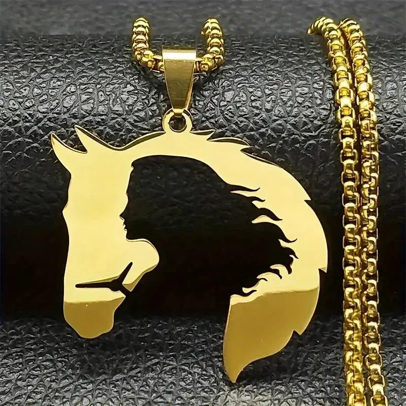 Necklace - Hollow Stainless Steel Pendant by House Of Avana