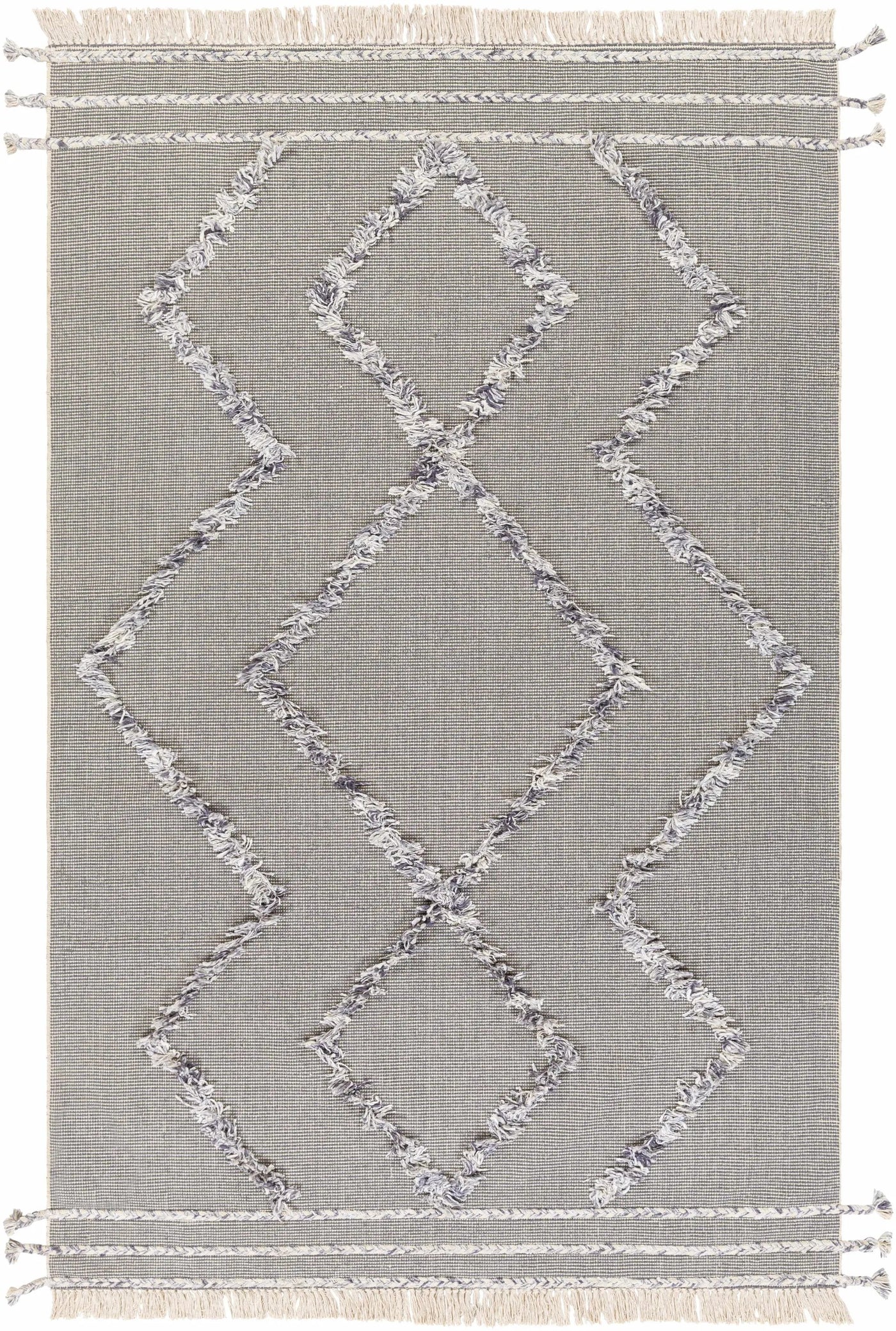 Needville Gray High-Low Rug - Clearance by Boutique Rugs