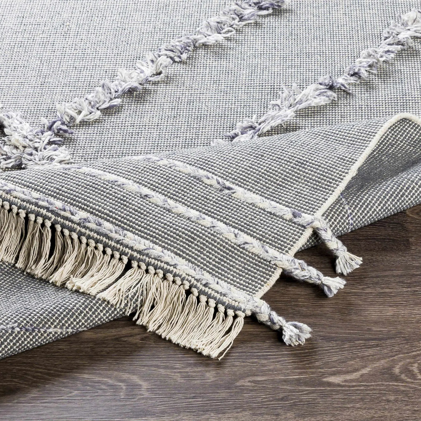 Needville Gray High-Low Rug - Clearance by Boutique Rugs