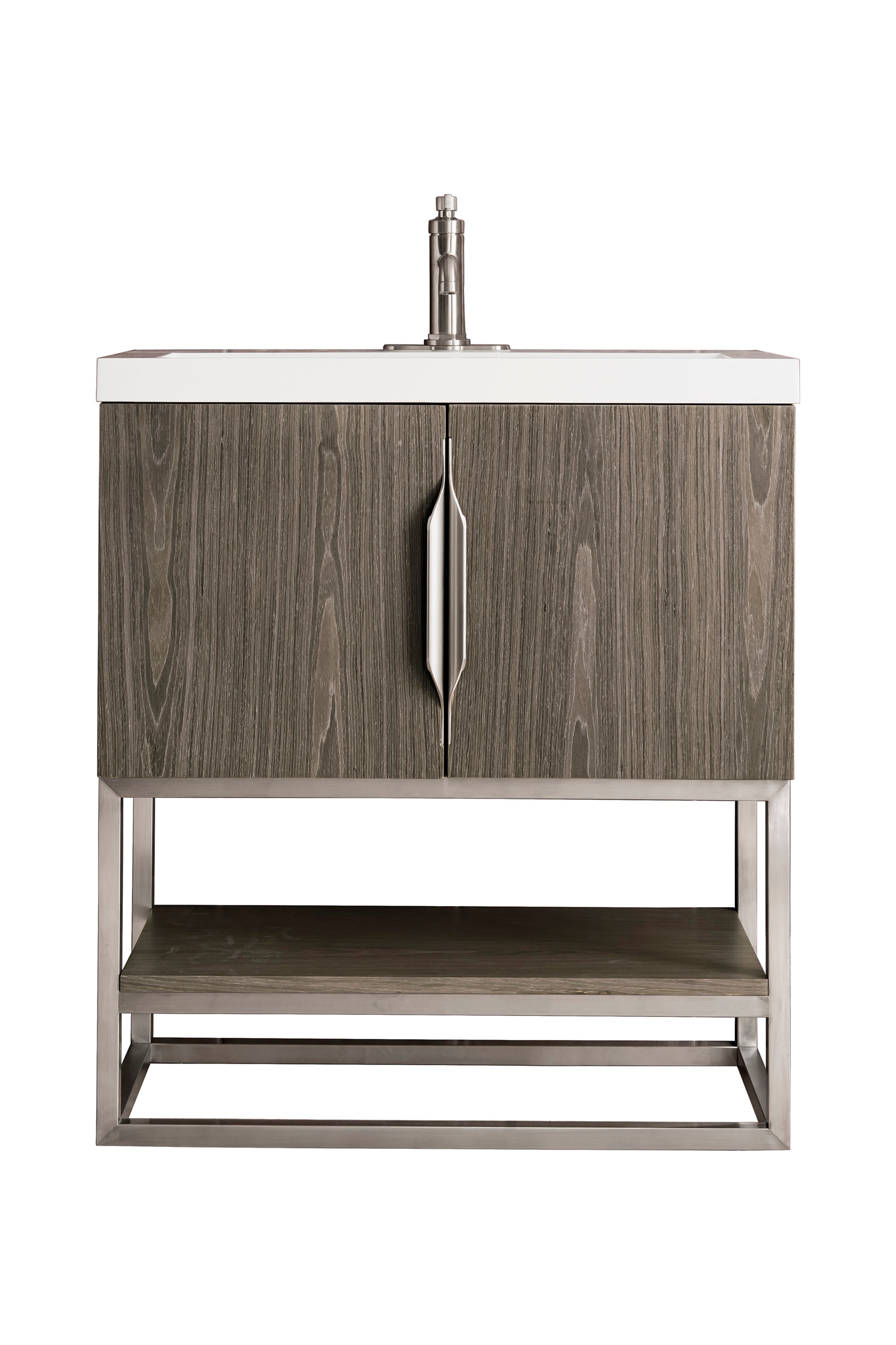 James Martin Columbia 31.5" Single Bathroom Vanity, Ash Gray by James Martin