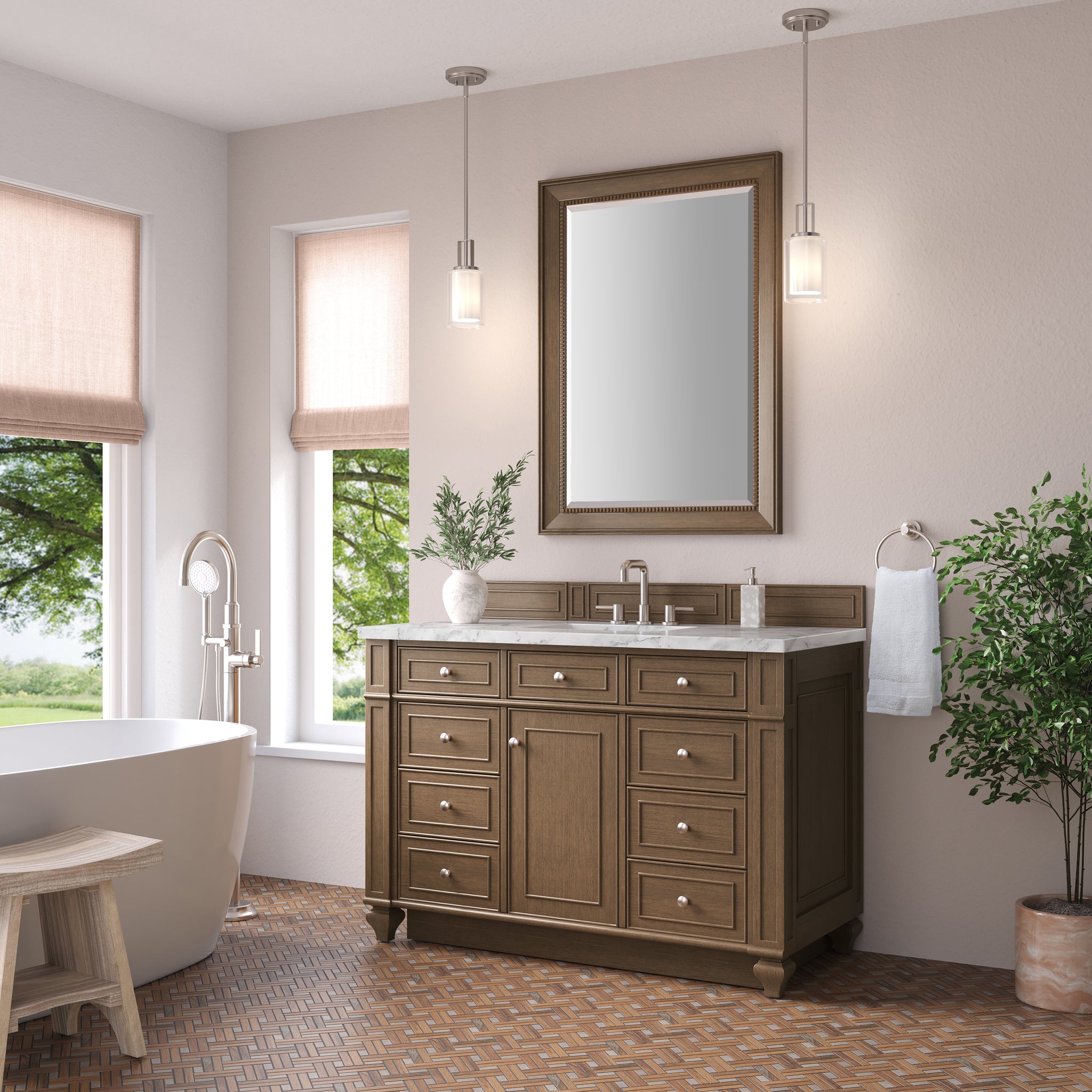 James Martin Bristol 48" Single Bathroom Vanity, Saddle Brown, view 38