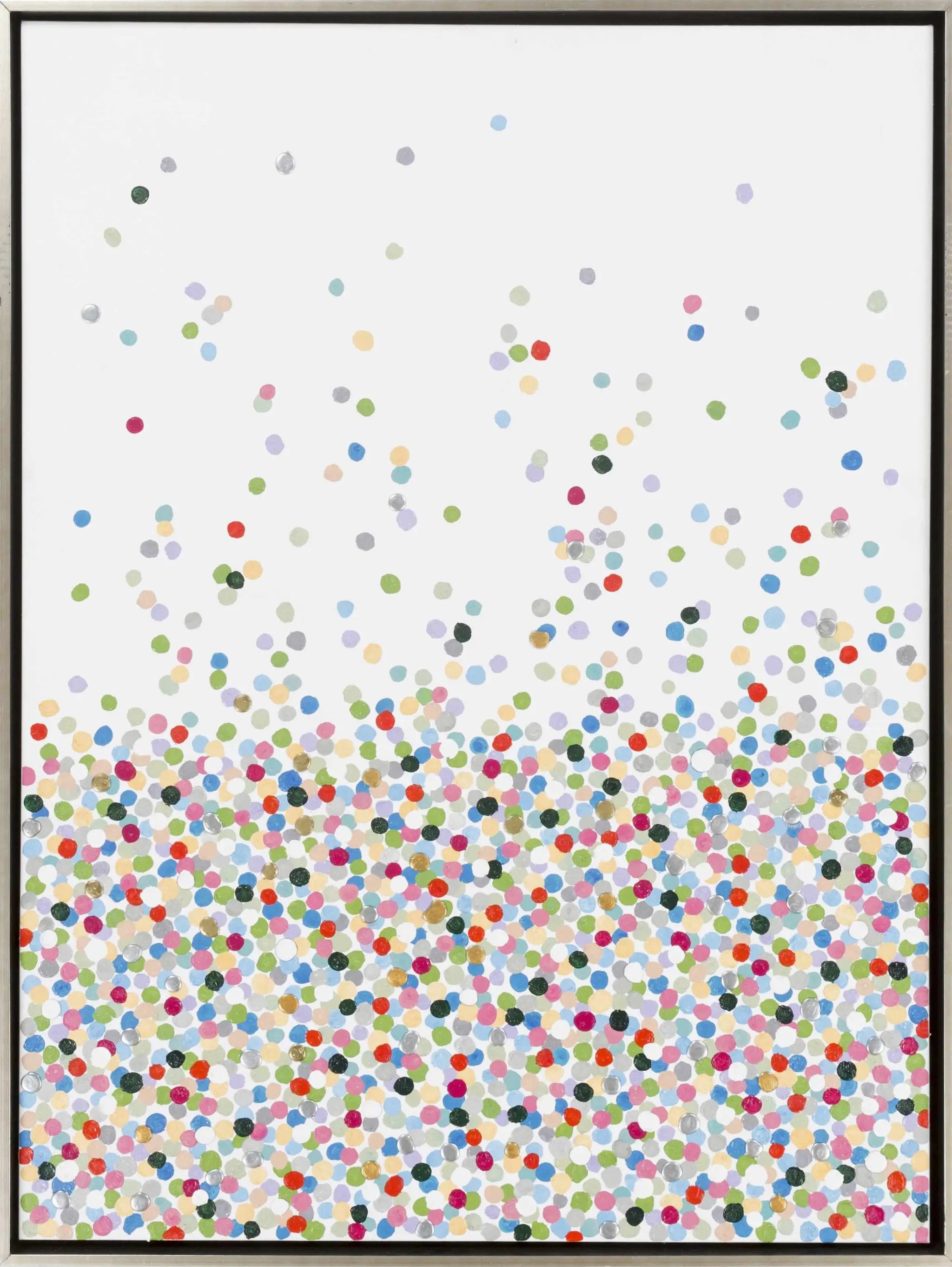 Nelse Multicolor Polka Dot Pattern Wall Art - Clearance by Boutique Rugs