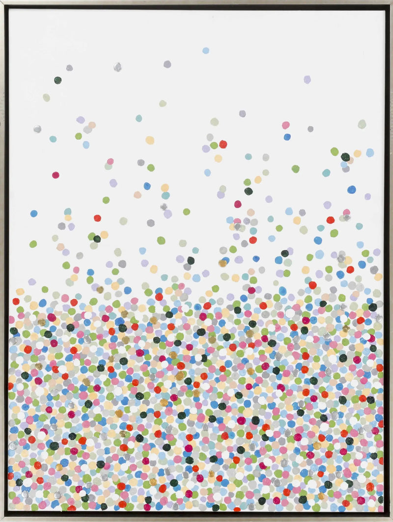Nelse Multicolor Polka Dot Pattern Wall Art - Clearance by Boutique Rugs