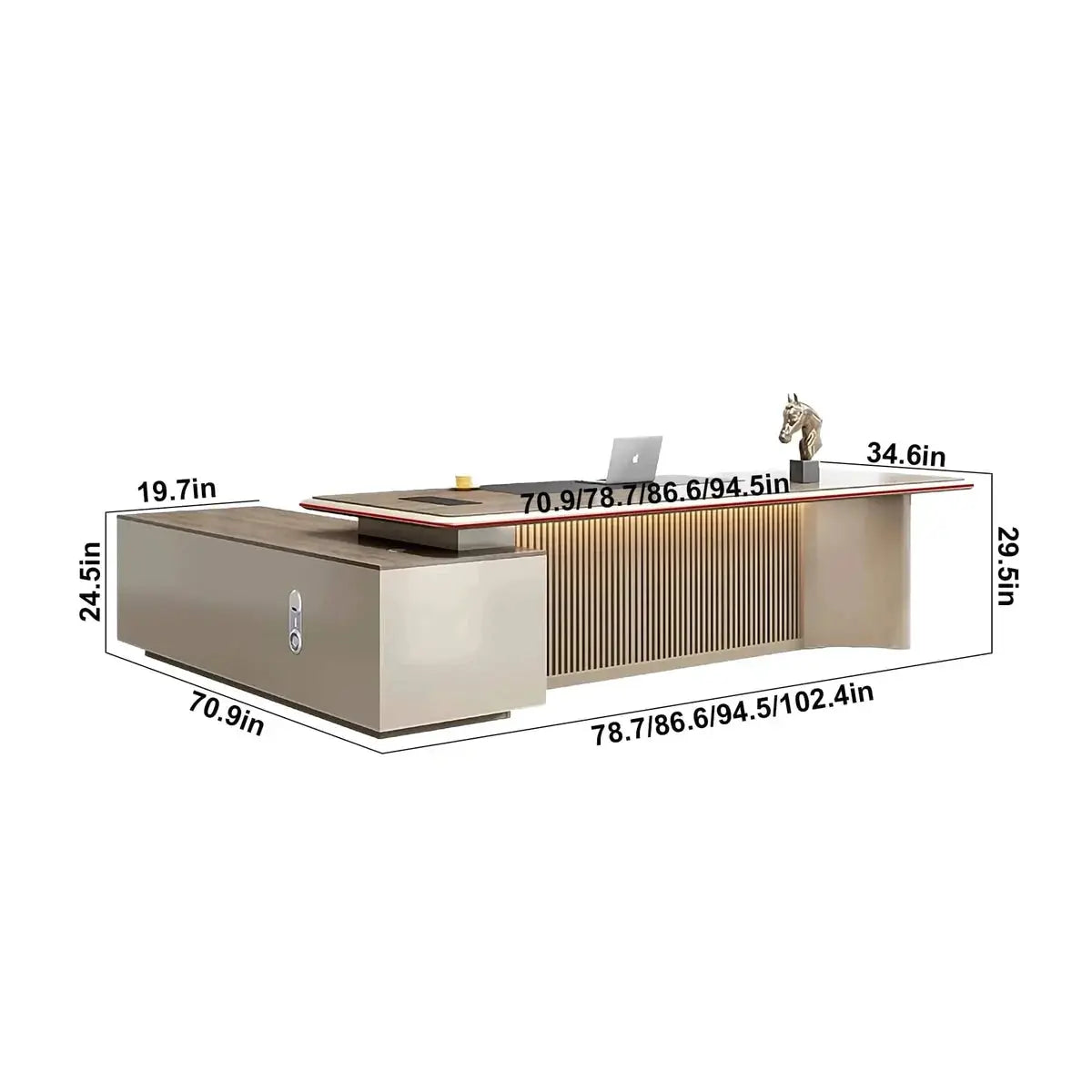 Essex · Modern L-Shaped Executive Desk by Arc Grove