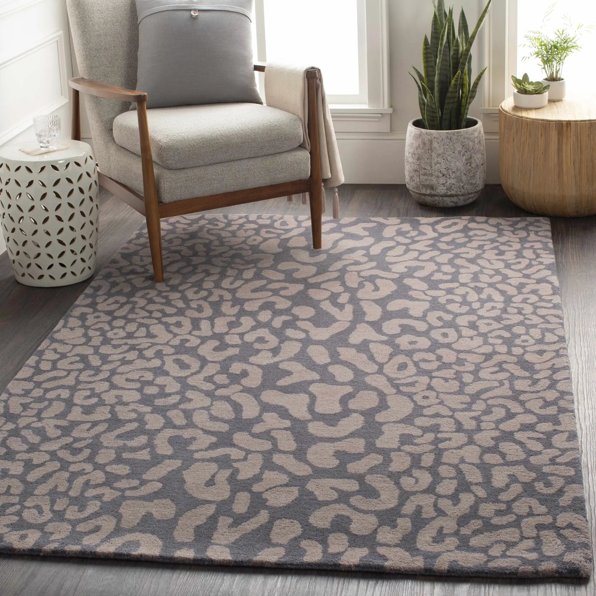 Neoma Animal Print Wool Rug - Clearance by Boutique Rugs