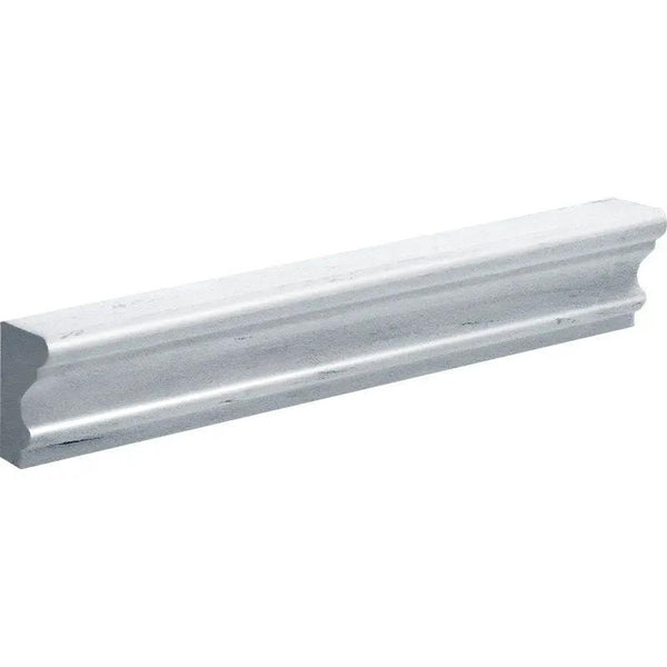 Neptune White Honed Andorra Marble Moldings 2x12