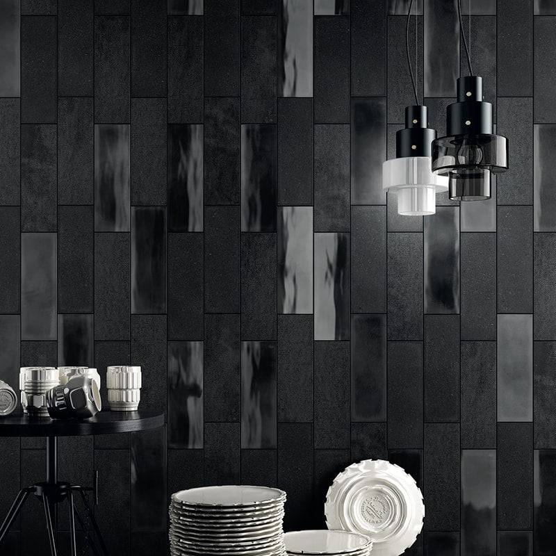 Nero Esercito Glazed Ceramic Wall Decos 4x12 Ceramic Glazed 4x12 Wall Decos — 2