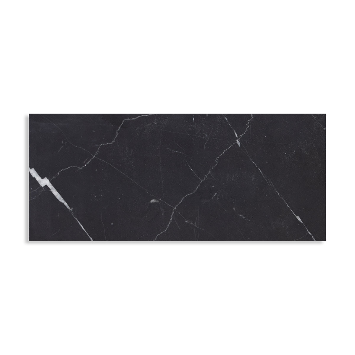 Nero Marquina Premium Honed Marble Tiles 6x12 Marble Honed 6x12 Tiles