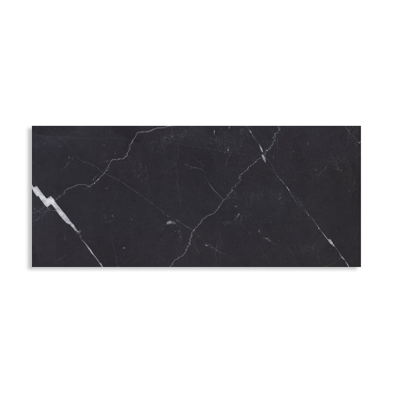 Nero Marquina Premium Honed Marble Tiles 6x12 Marble Honed 6x12 Tiles