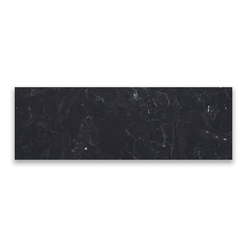Nero Marquina Premium Polished Marble Tiles 4x12 Marble Polished 4x12 Tiles