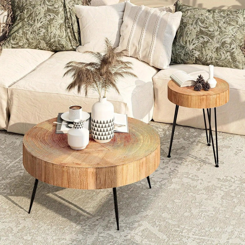 Nesting Table - Modern Reclaimed Wood Set by House Of Avana