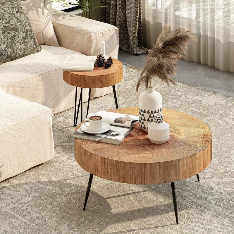 Nesting Table - Modern Reclaimed Wood Set by House Of Avana