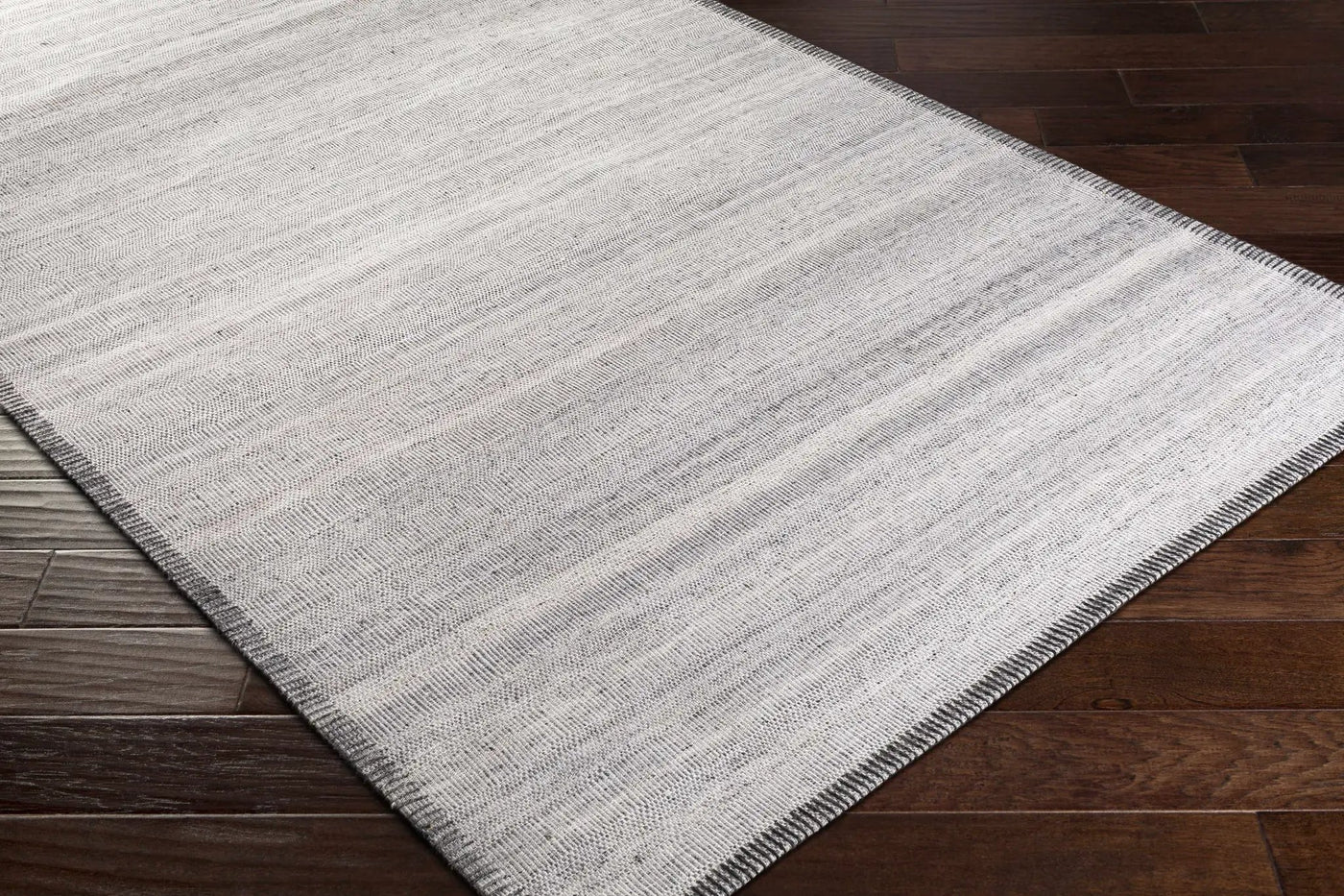 Nettleham Silver Viscose Rug - Clearance by Boutique Rugs