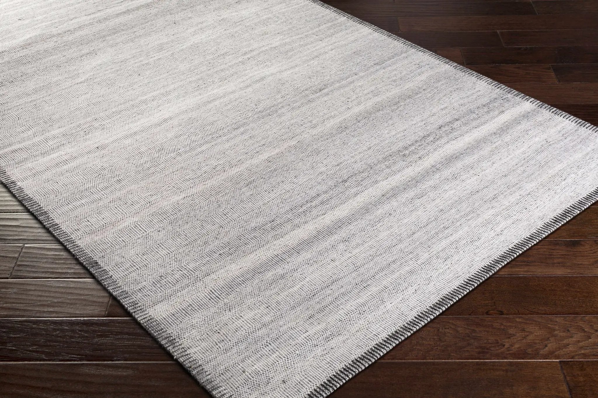 Nettleham Silver Viscose Rug - Clearance by Boutique Rugs