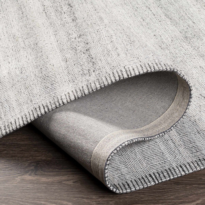 Nettleham Silver Viscose Rug - Clearance by Boutique Rugs