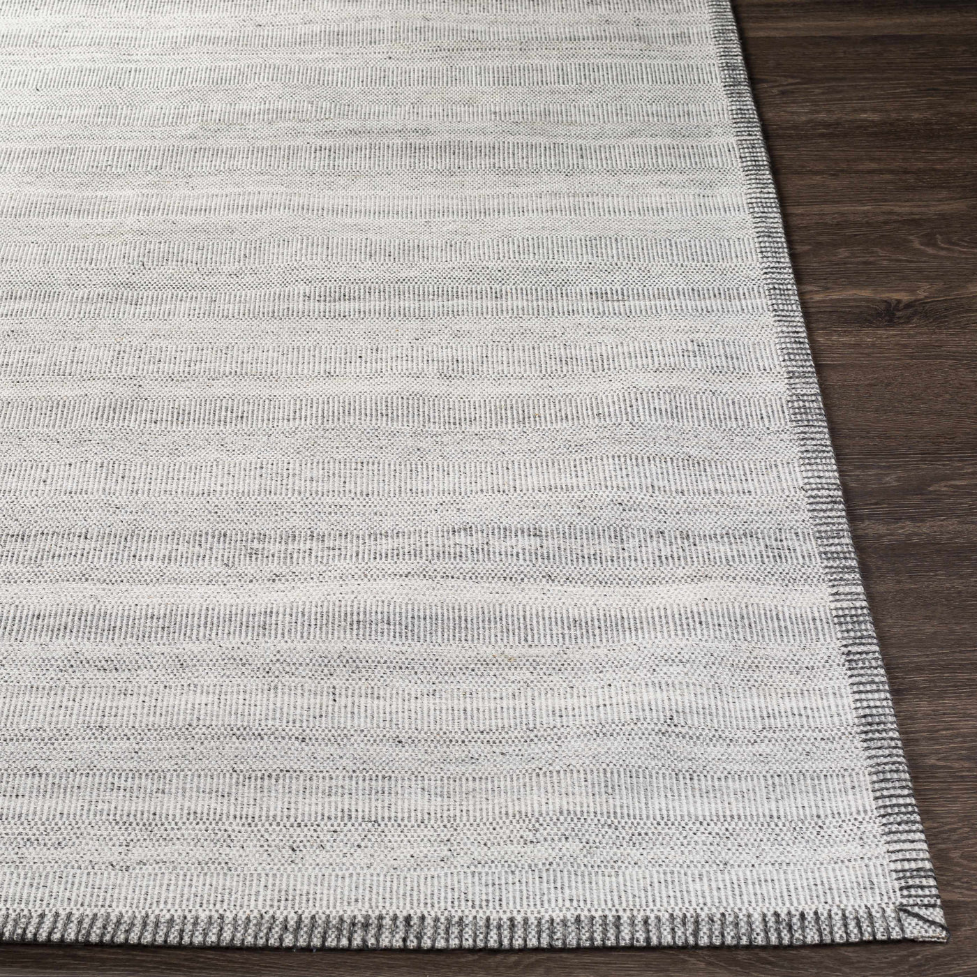 Nettleham Silver Viscose Rug - Clearance by Boutique Rugs