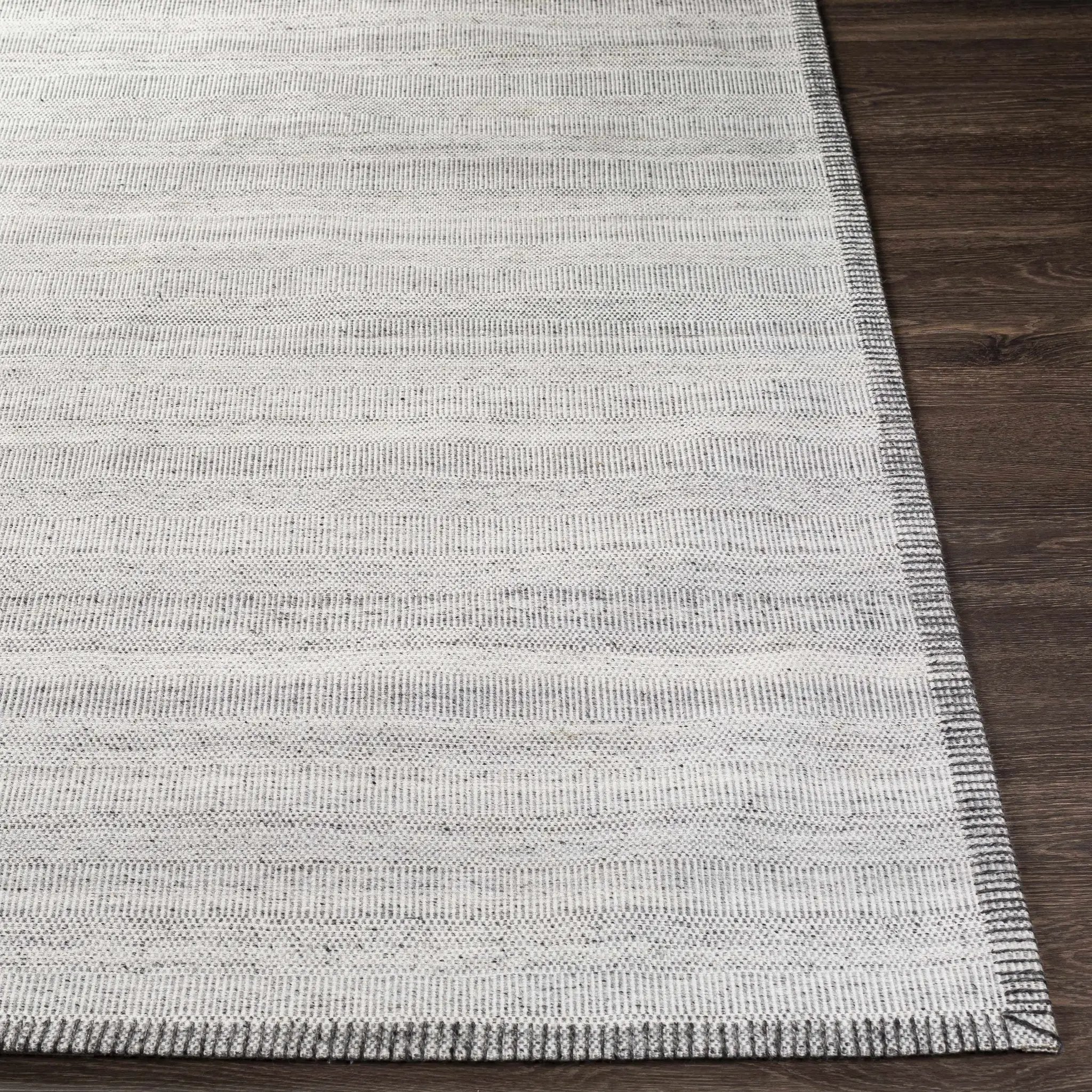 Nettleham Silver Viscose Rug - Clearance by Boutique Rugs