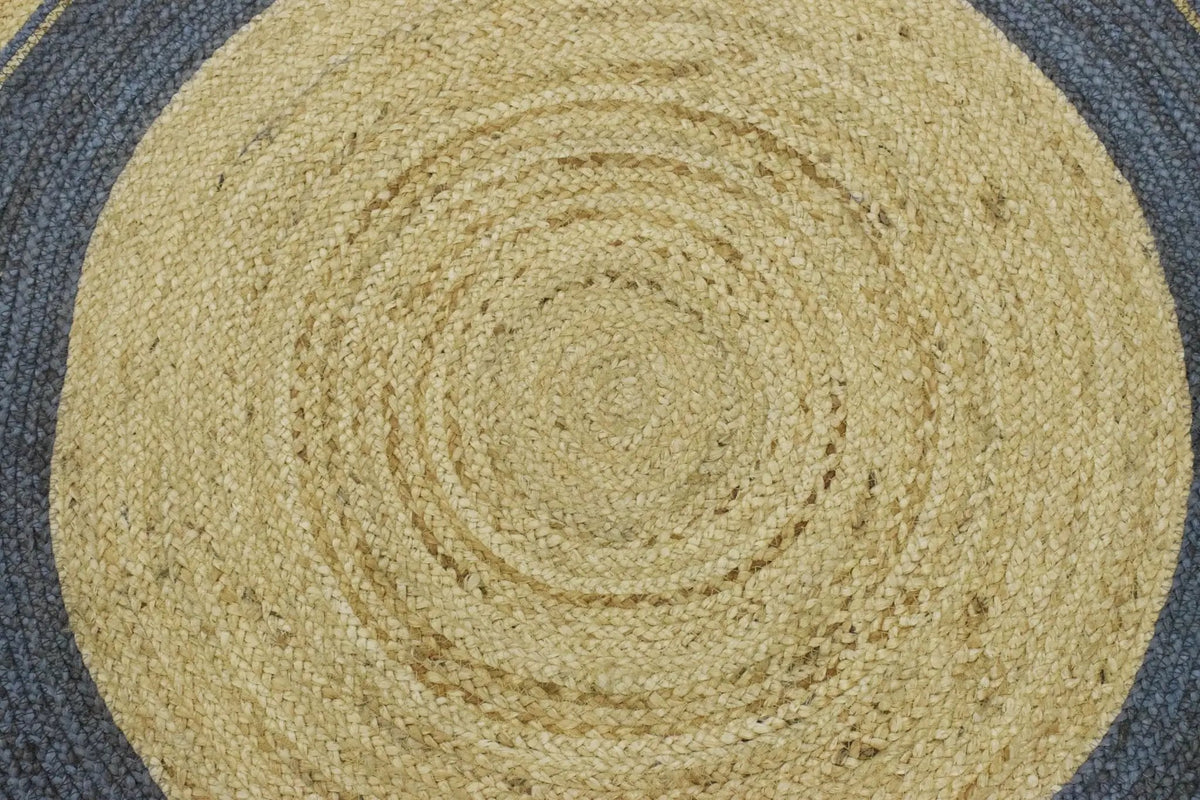100% ALL NATURAL FIBER HAND BRAIDED BOHO ROUND JUTE RUG | JR25R by The Rug Decor