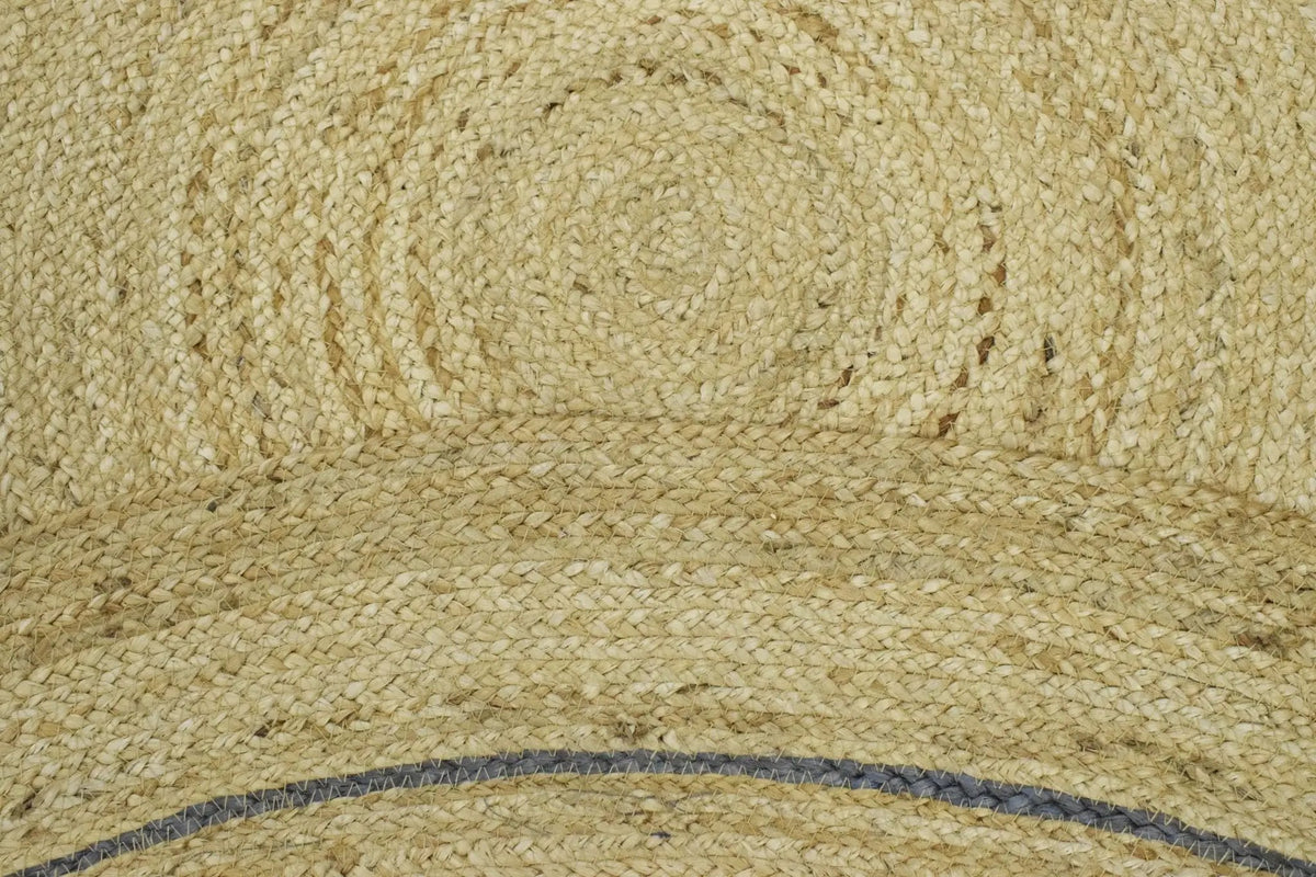 100% ALL NATURAL FIBER HAND BRAIDED BOHO ROUND JUTE RUG | JR25R by The Rug Decor