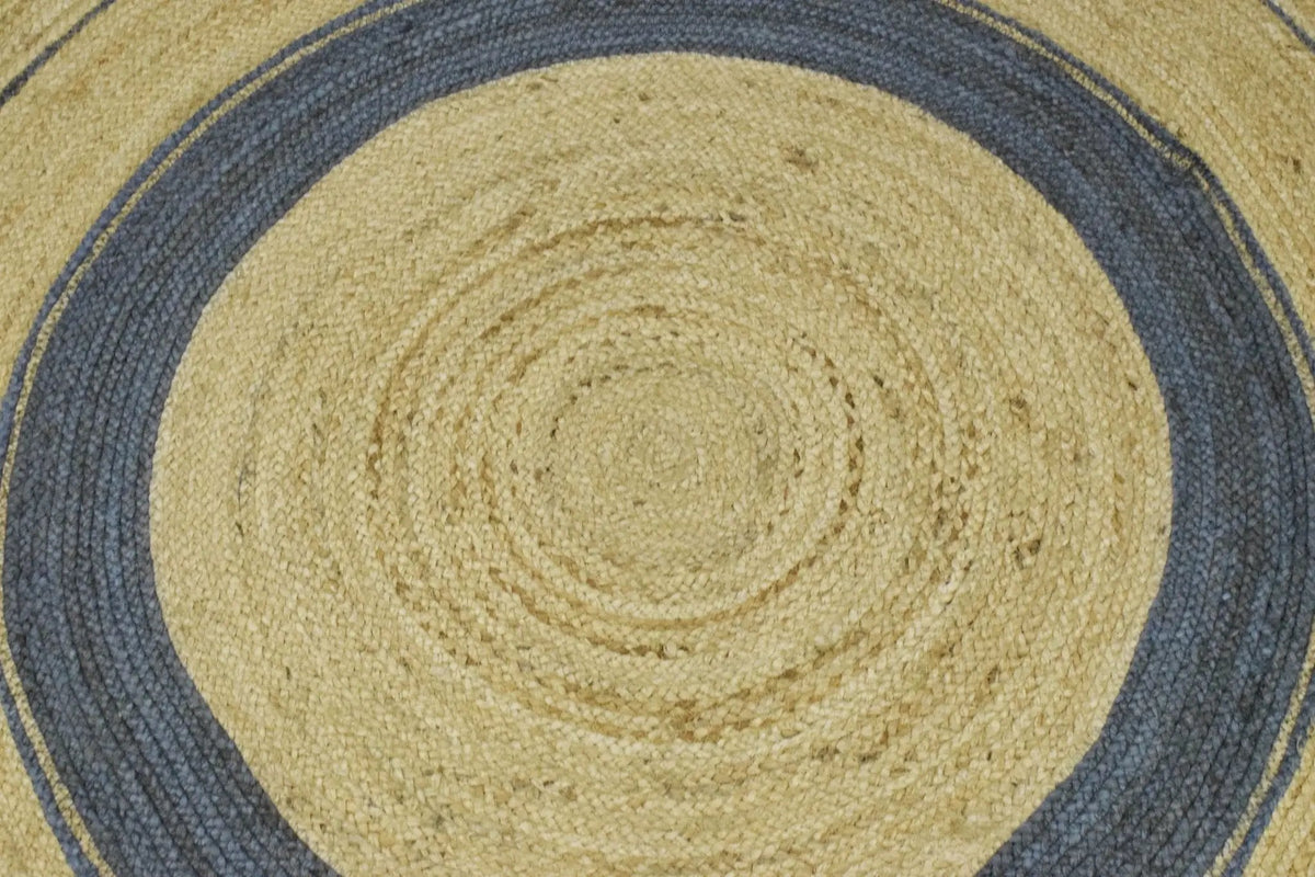 100% ALL NATURAL FIBER HAND BRAIDED BOHO ROUND JUTE RUG | JR25R by The Rug Decor