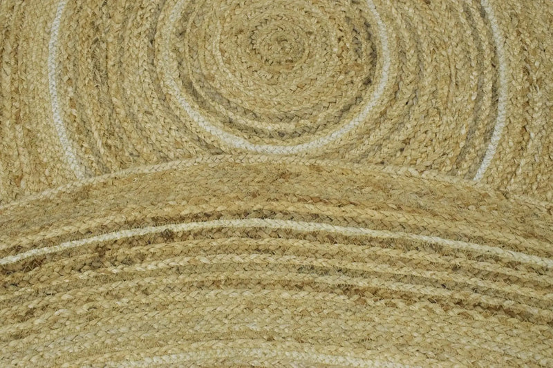 100% ALL NATURAL FIBER HAND BRAIDED BOHO ROUND JUTE RUG | JR5 by The Rug Decor