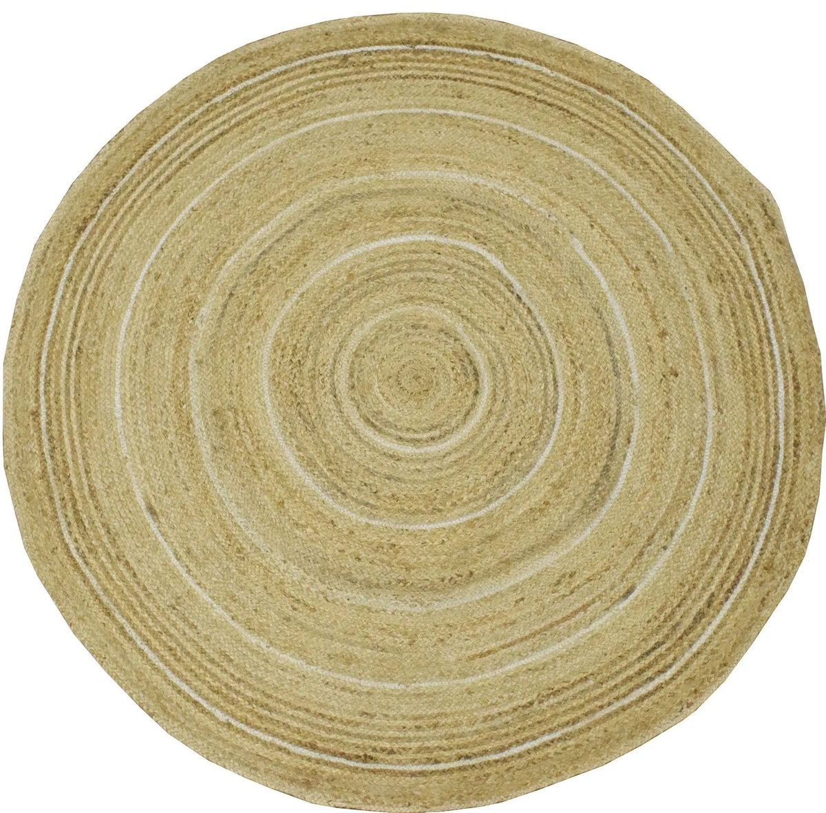 100% ALL NATURAL FIBER HAND BRAIDED BOHO ROUND JUTE RUG | JR5 by The Rug Decor