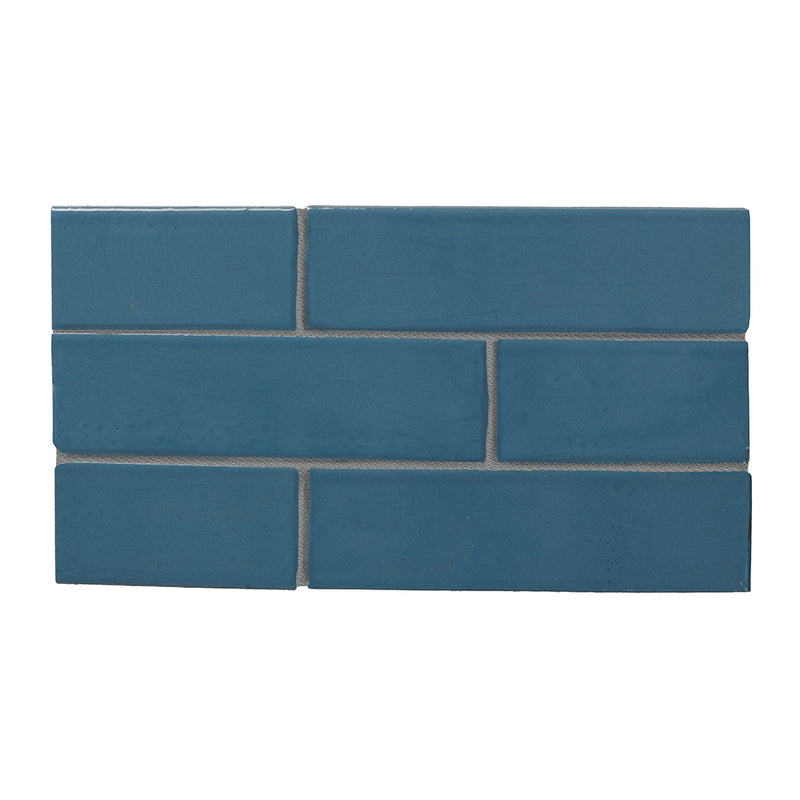 New Ocean Colony Glossy Glazed Terracotta Tiles 2 1/8x7 1/2 Glazed Terracotta Glossy 4x8 Tiles