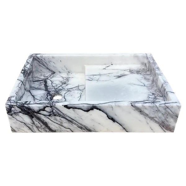 New York Marble Wall Mount Bathroom Sink Polished - 16W x 24L x 5H