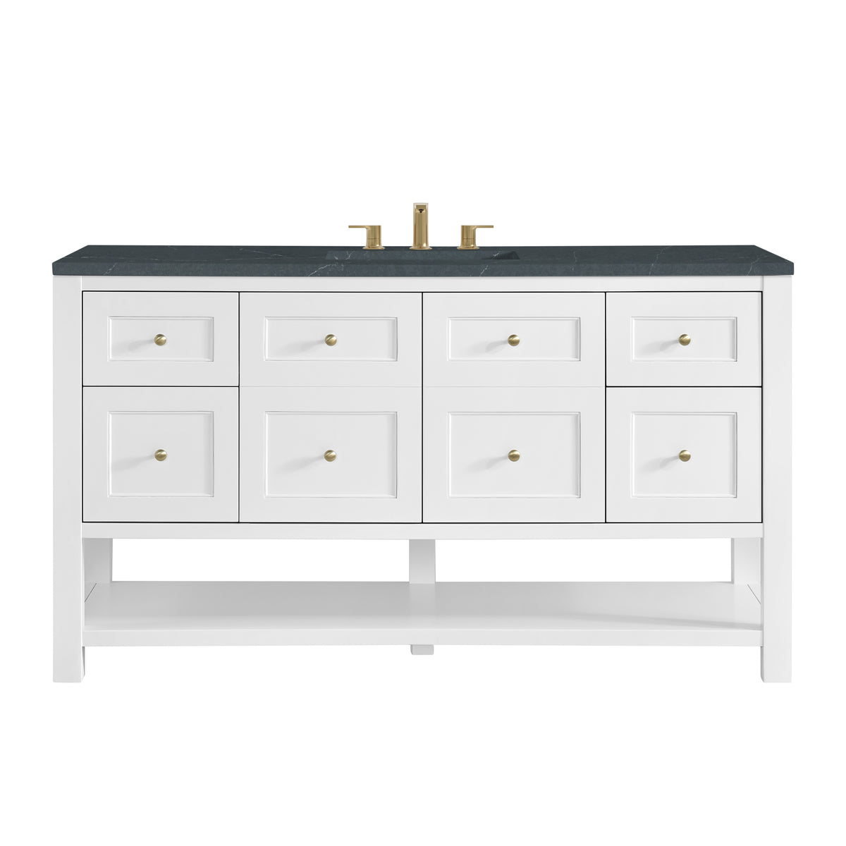 James Martin Breckenridge 60" Single Bathroom Vanity, Bright White, view 33