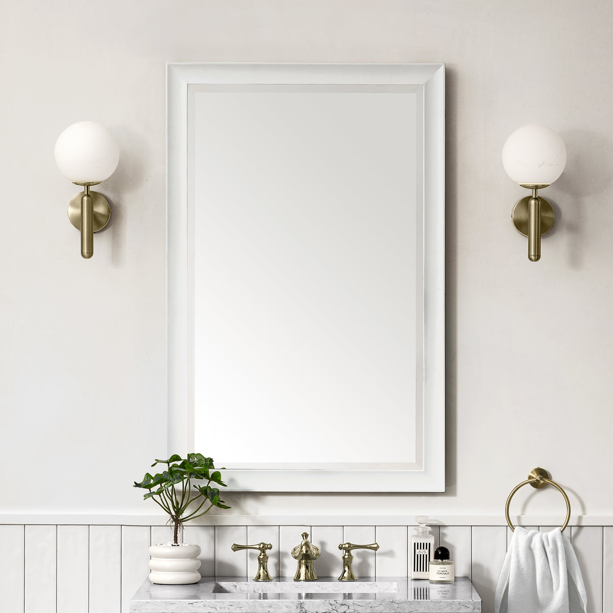 James Martin Glenbrooke 26" Mirror, Bright White, view 5