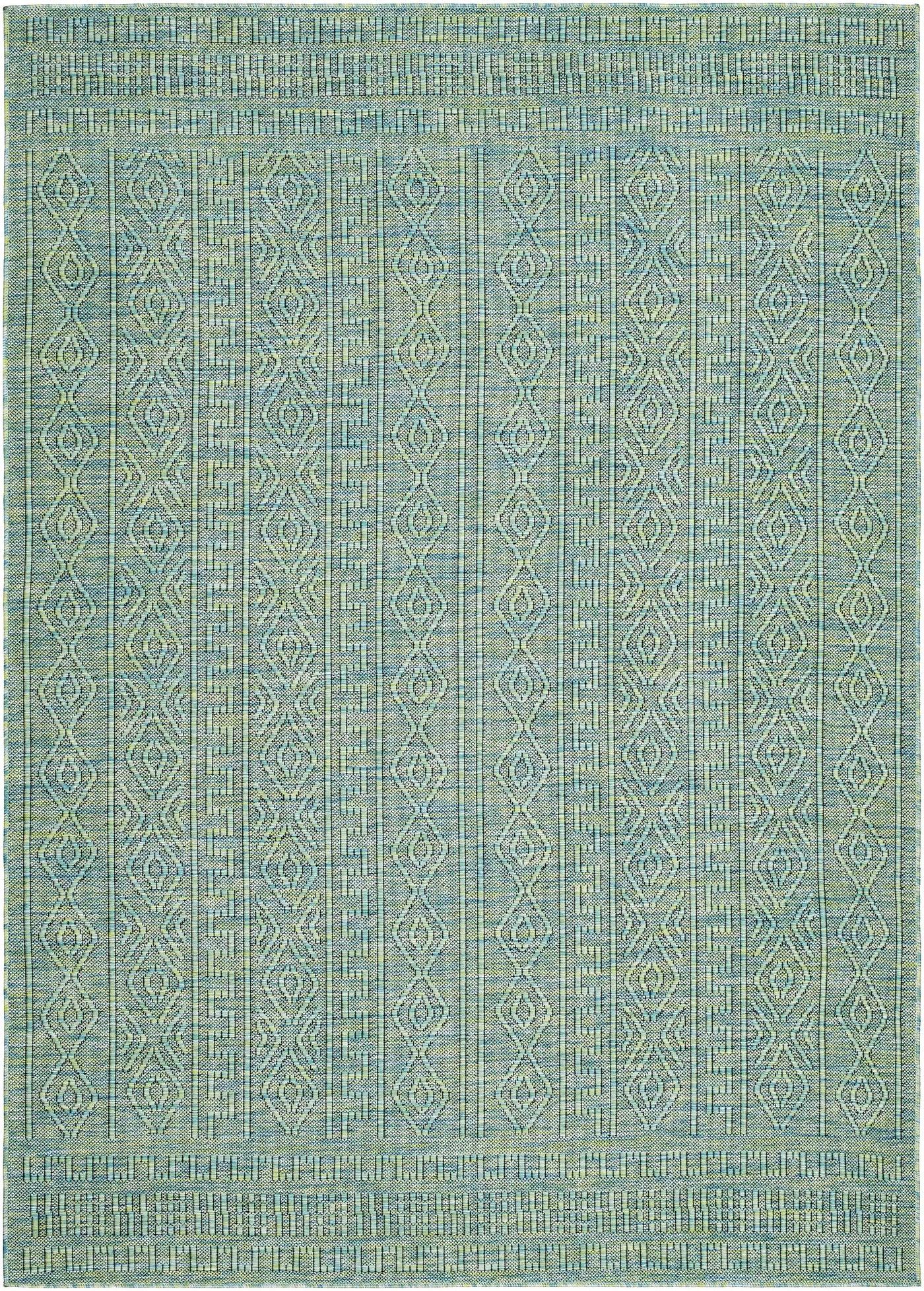 Nuela Green Outdoor Area Rug - Clearance by Boutique Rugs