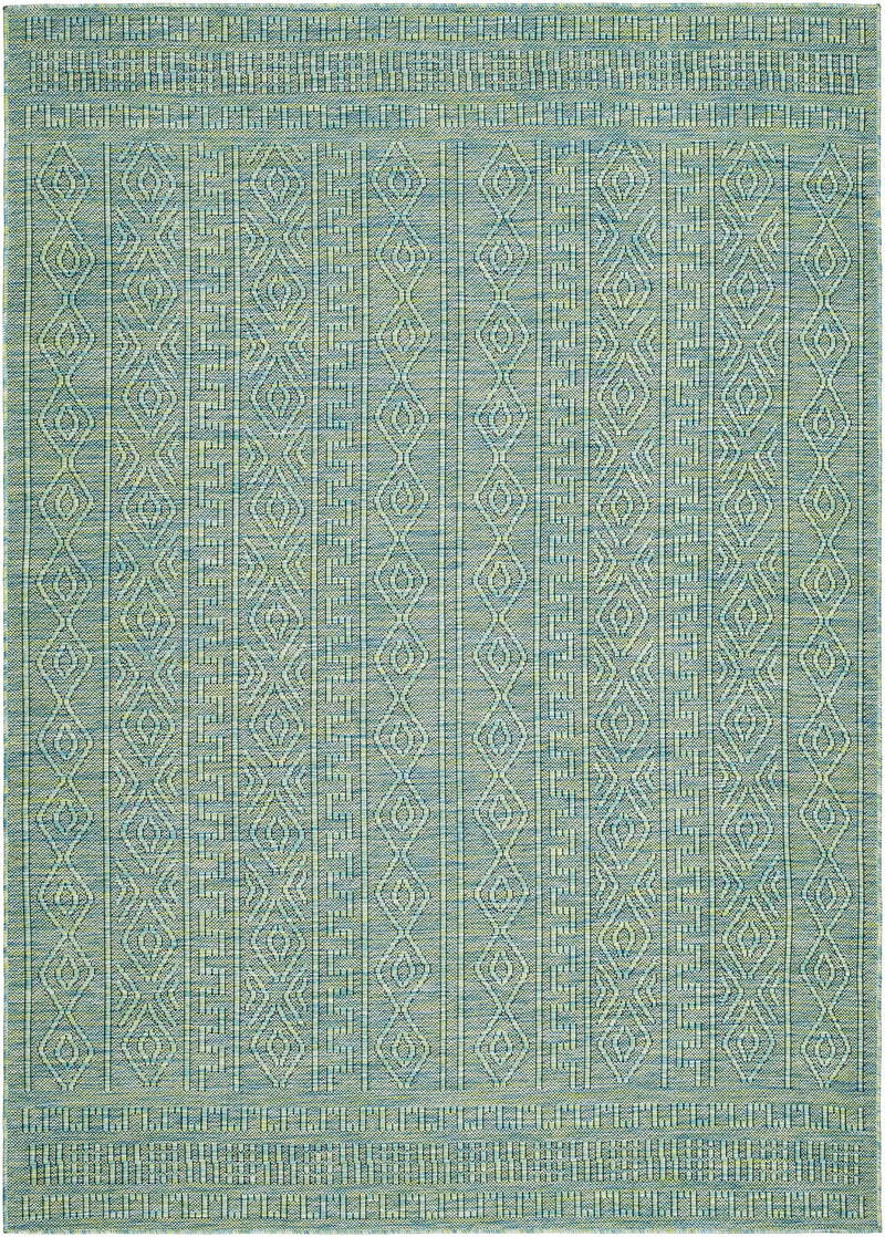Nuela Green Outdoor Area Rug - Clearance by Boutique Rugs