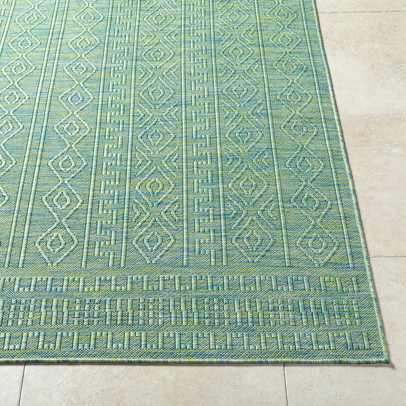 Nuela Green Outdoor Area Rug - Clearance by Boutique Rugs