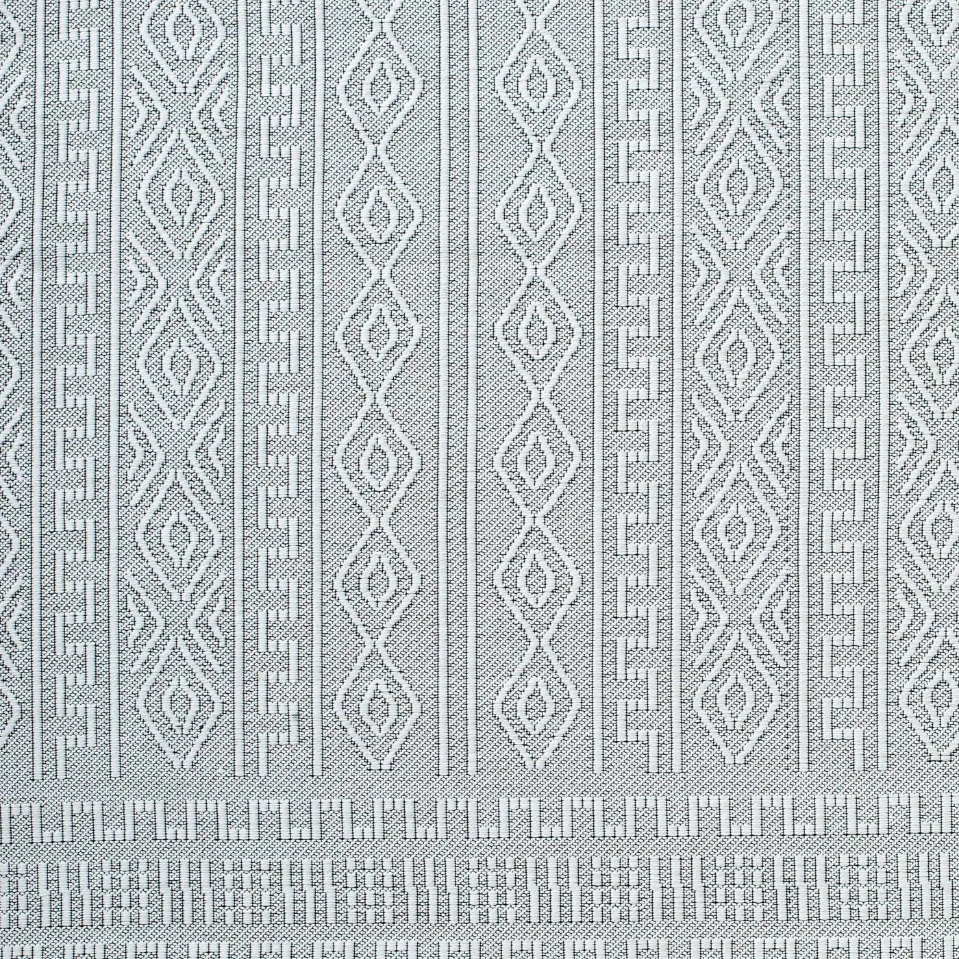 Nuela Light Gray Outdoor Area Rug - Clearance by Boutique Rugs