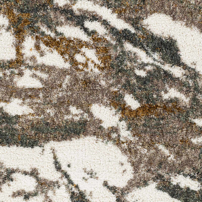 Ngunnawal Cream/Brown Marble Plush Rug by Boutique Rugs