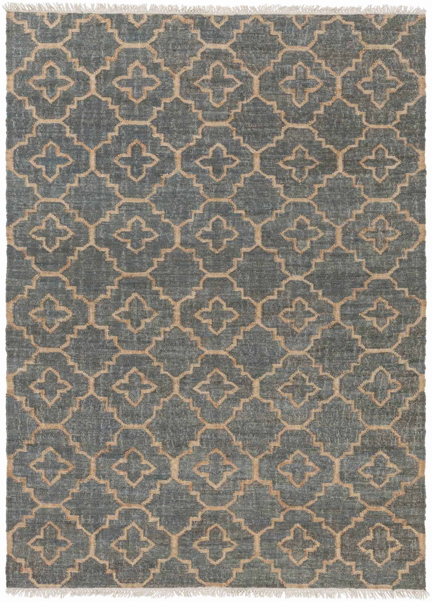 Niceville Handcrafted Fringed Jute Carpet - Clearance by Boutique Rugs