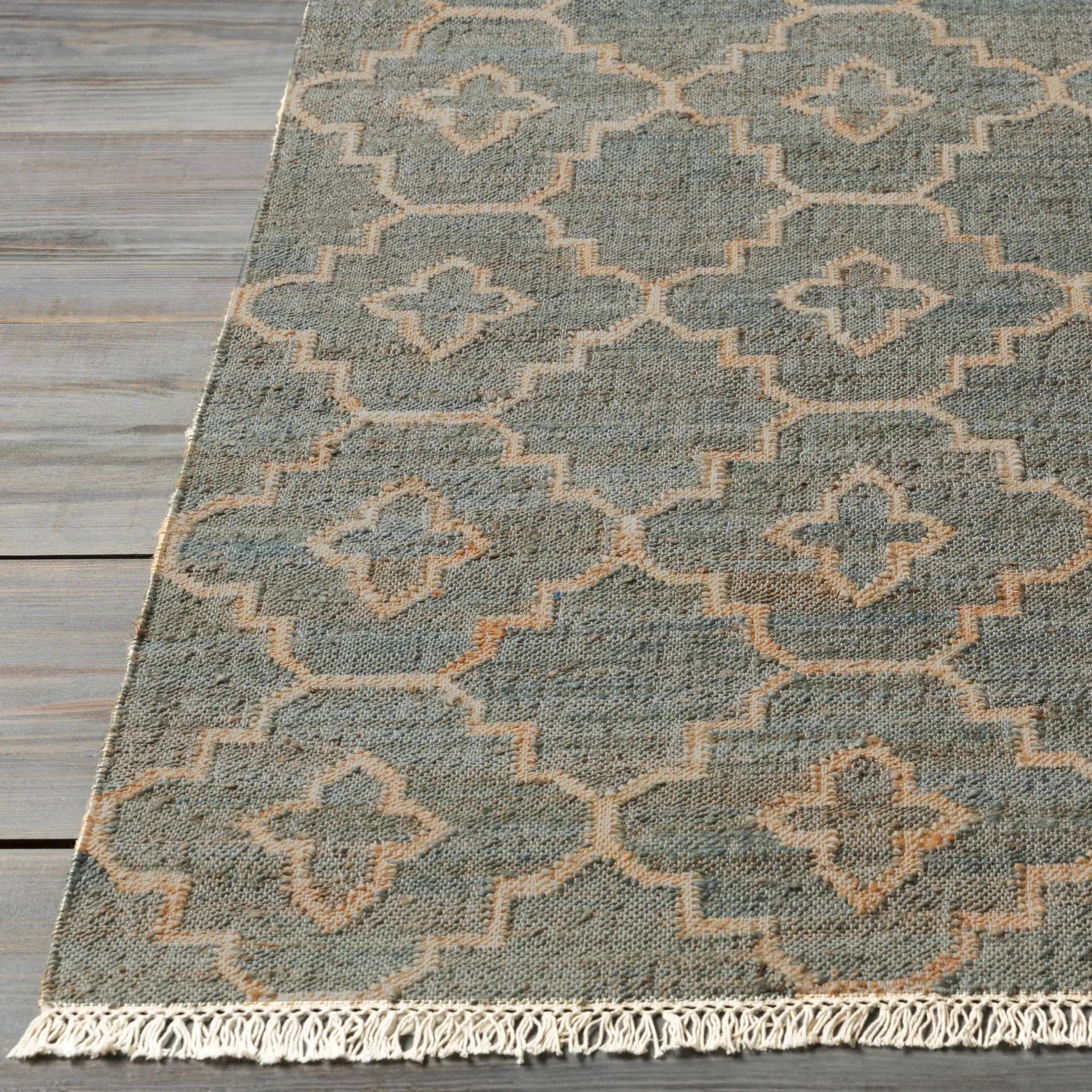 Niceville Handcrafted Fringed Jute Carpet - Clearance by Boutique Rugs