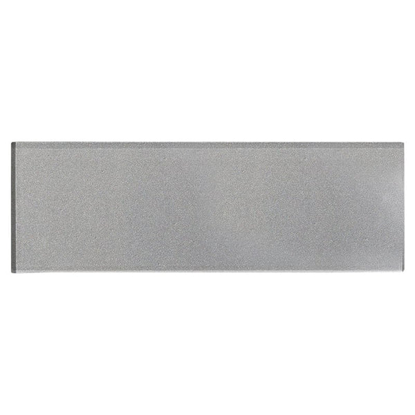 Nickel Metallic Subway Glass Tiles 3x9