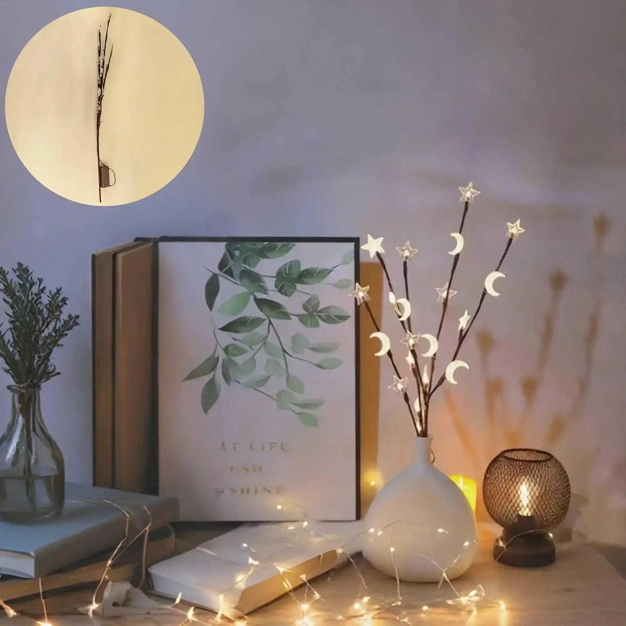 Night Light - 20 LED Plastic Branch by House Of Avana