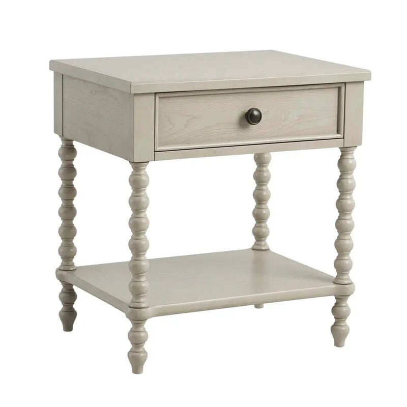 Nightstand With 1 Drawer And Turned Legs by HouseOfZazla