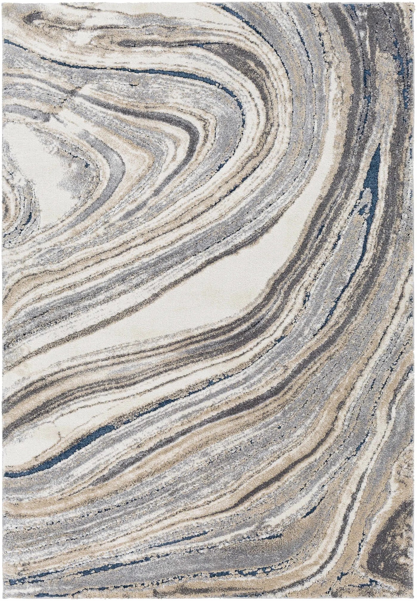Nillumbik Gray Marble Design Rug by Boutique Rugs