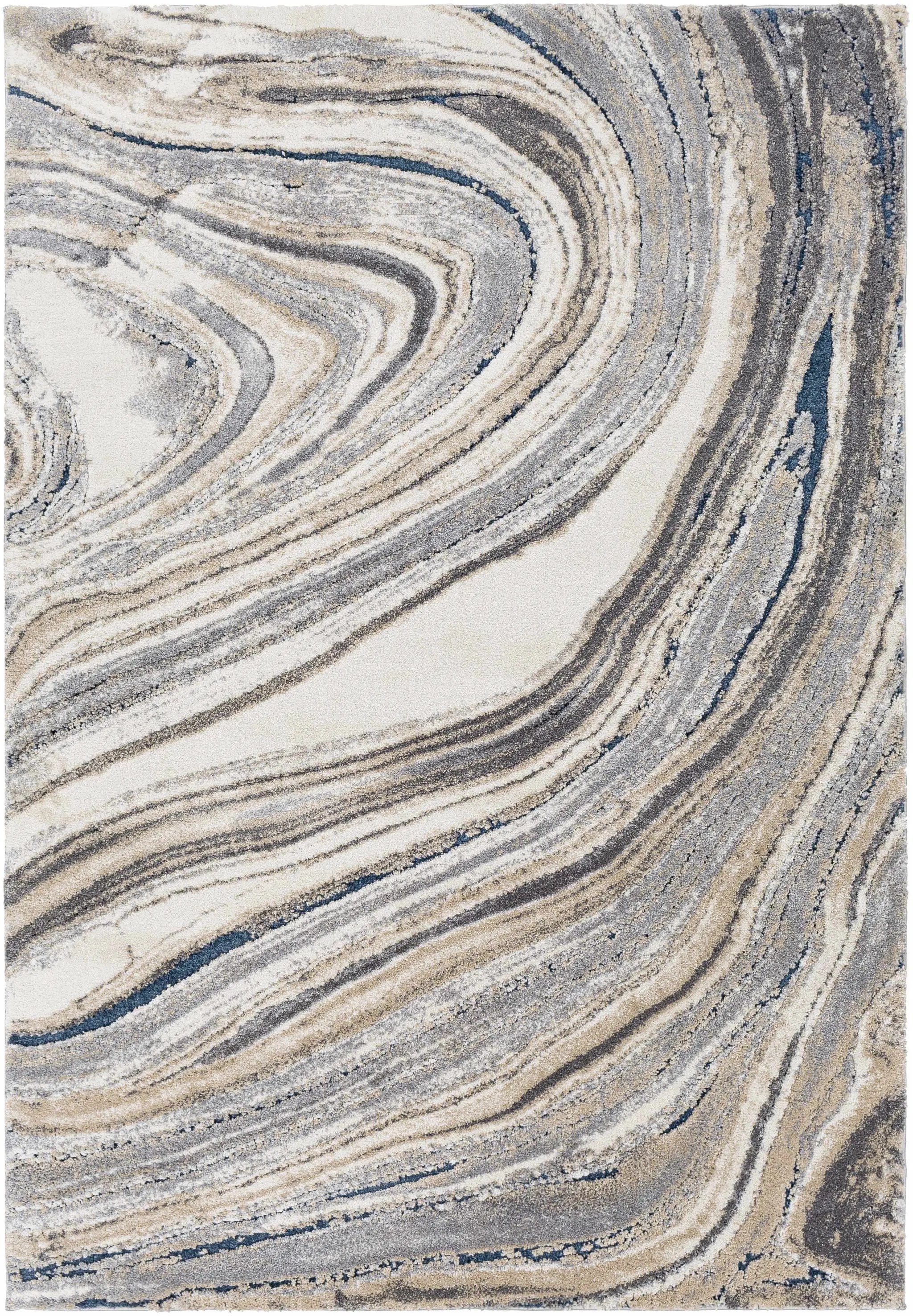 Nillumbik Gray Marble Design Rug by Boutique Rugs