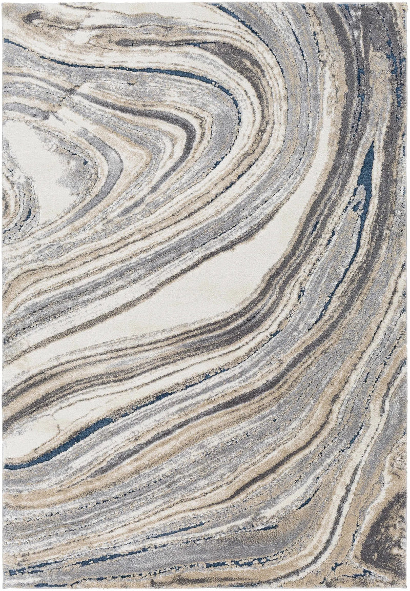 Nillumbik Gray Marble Design Rug by Boutique Rugs