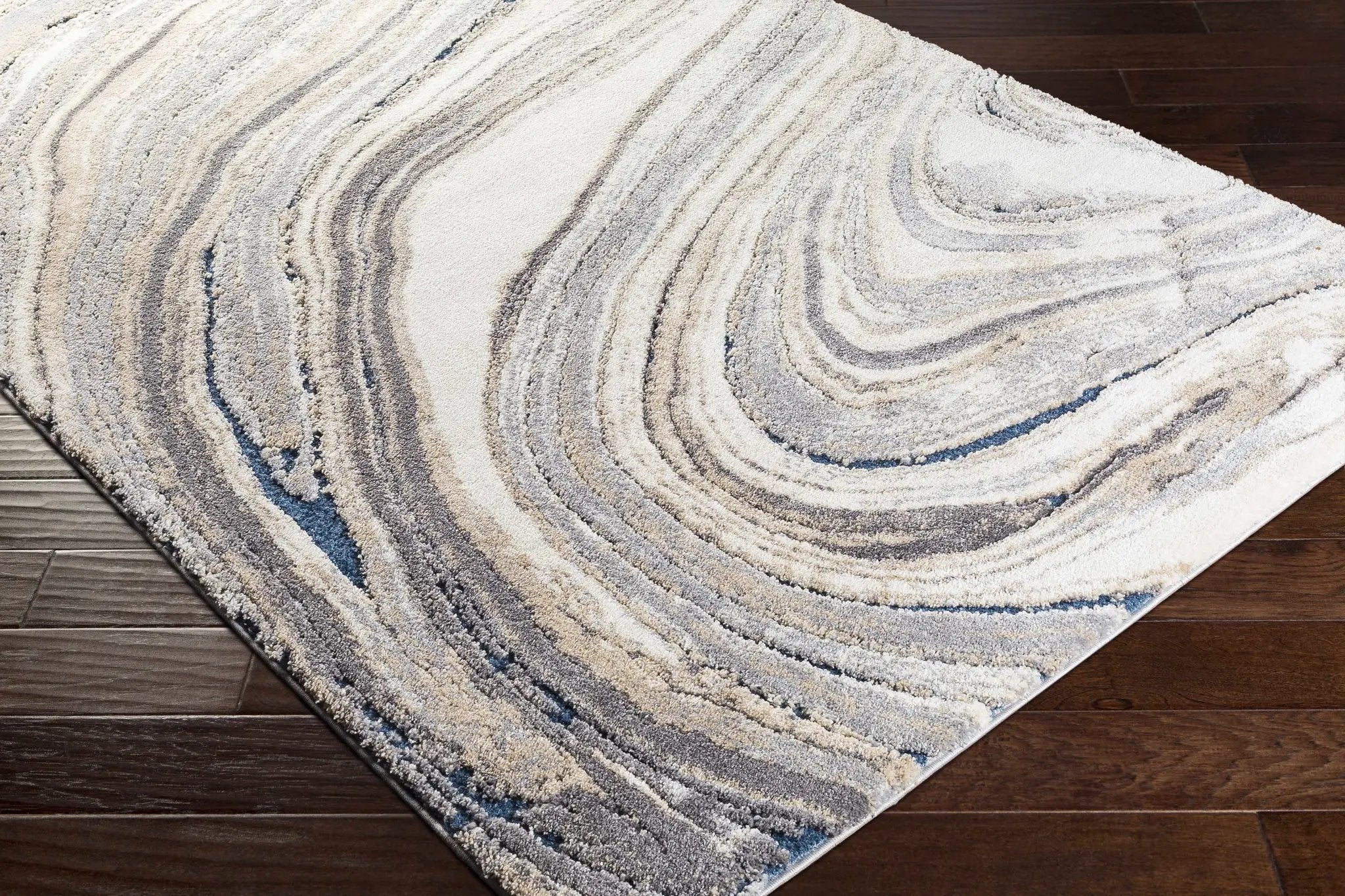 Nillumbik Gray Marble Design Rug by Boutique Rugs