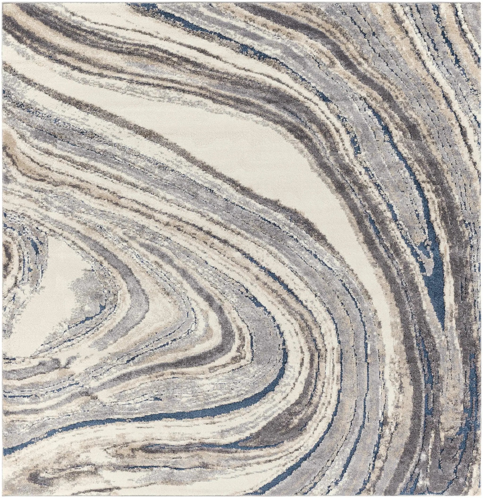 Nillumbik Gray Marble Design Rug by Boutique Rugs