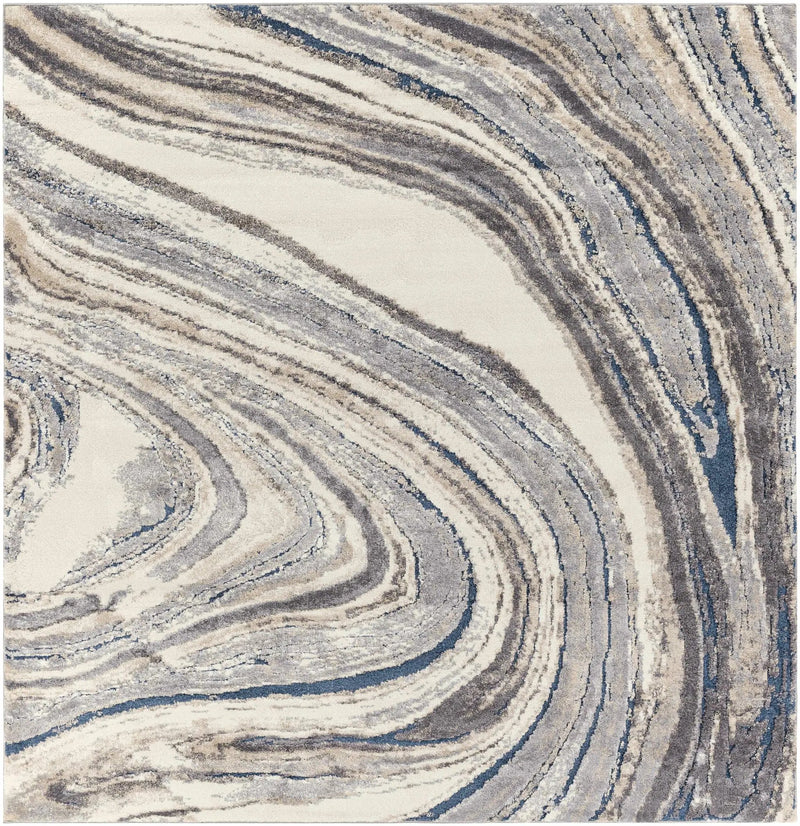 Nillumbik Gray Marble Design Rug by Boutique Rugs