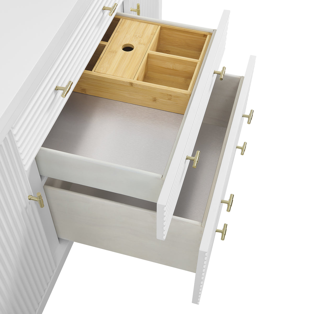James Martin Myrrin 60" Double Bathroom Vanity, Bright White, view 37