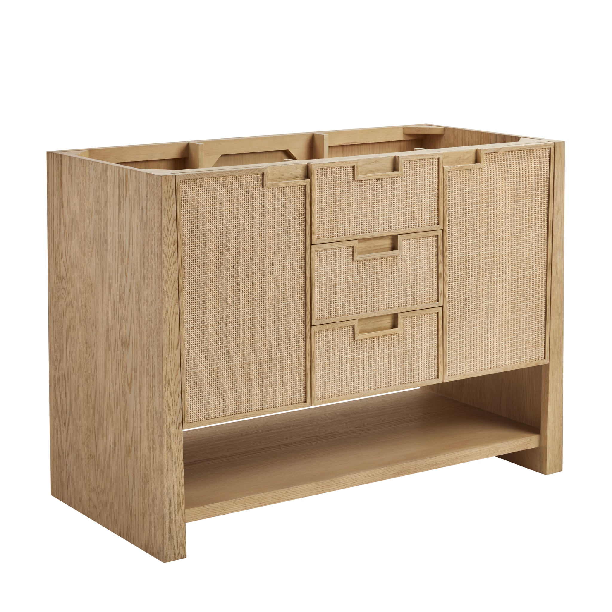 James Martin Solene 48" Single Bathroom Vanity, Seaside Oak, cabinet without a countertop