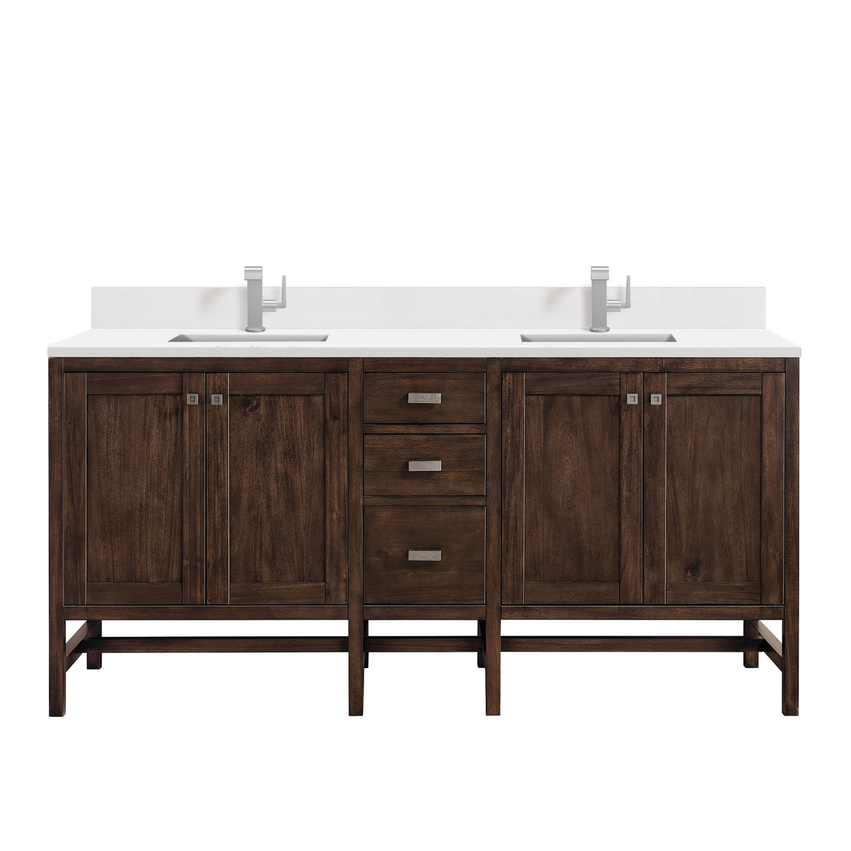James Martin Addison 72" Double Bathroom Vanity, Mid-Century Acacia, view 22