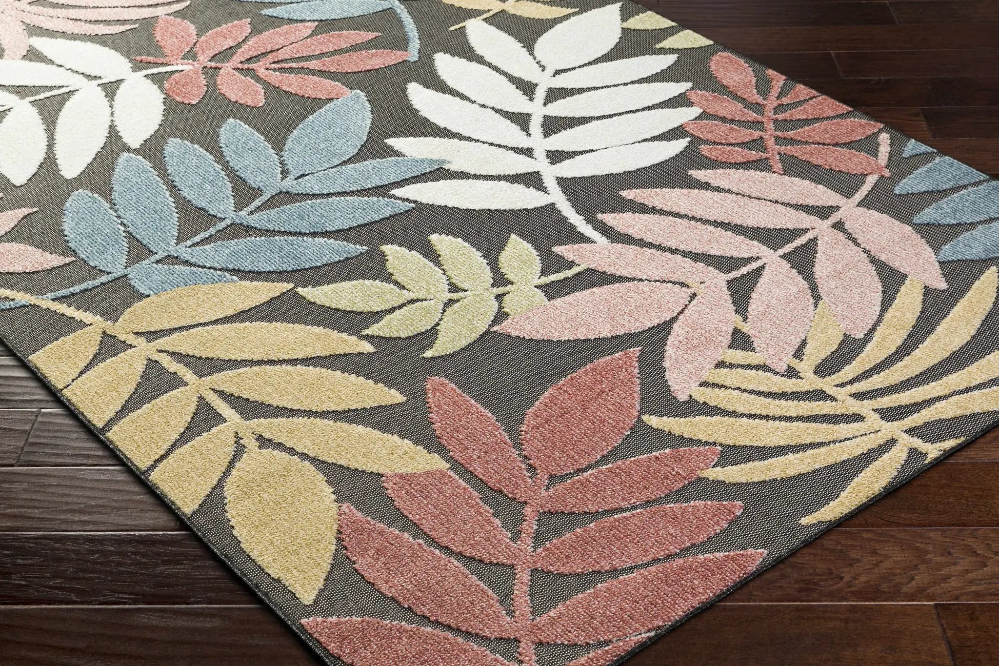 Nasha Charcoal Outdoor Area Rug - Clearance by Boutique Rugs